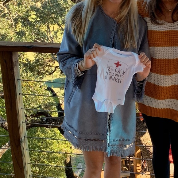 Zara Fringed Faux Suede Jacket - Picture 5 of 9